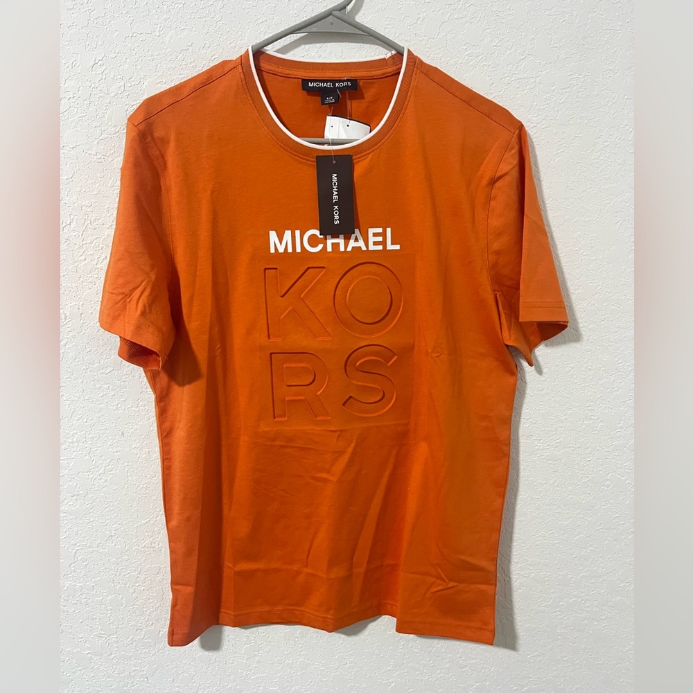 Orange Michael Kors men size smallll